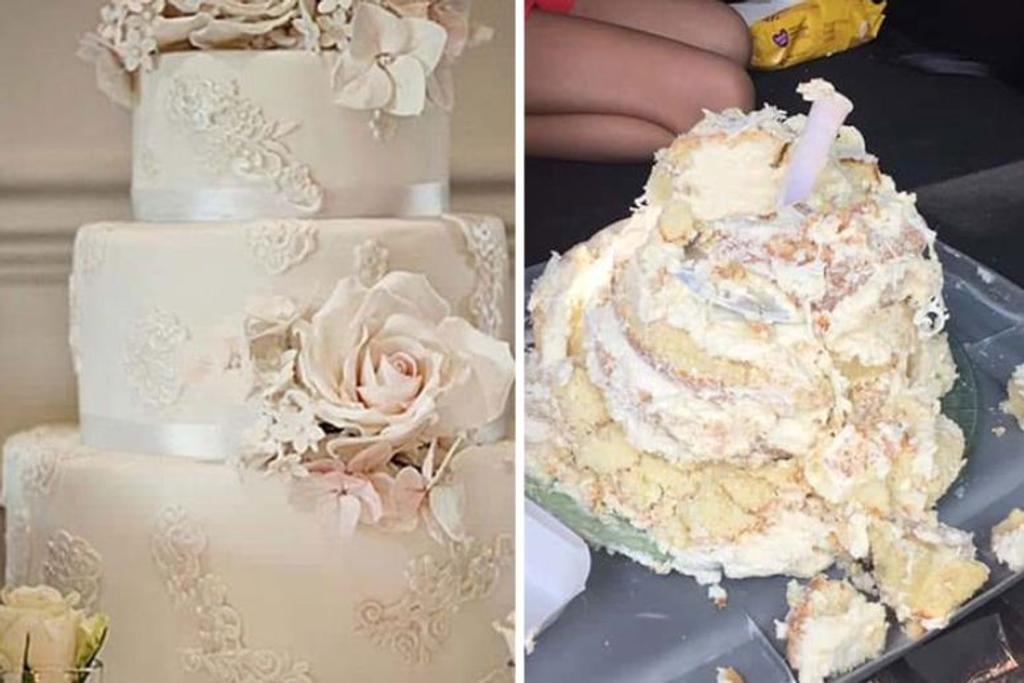 Delivered Wedding Cake Destroyed