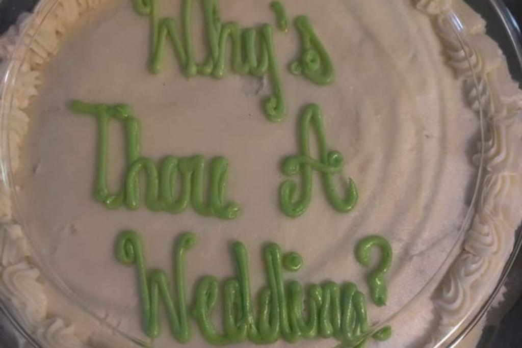 Wedding Cake Wrong Text