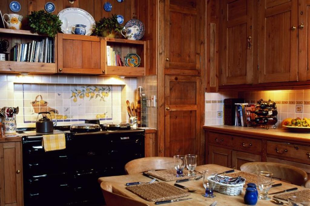 rustic wood kitchen design