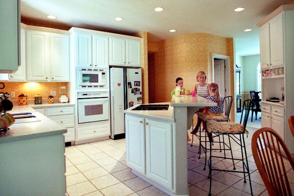 modern floor plan kitchen