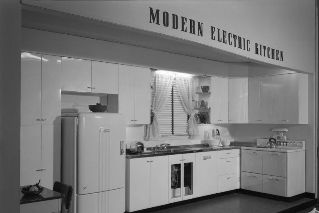 modern electric kitchen vintage
