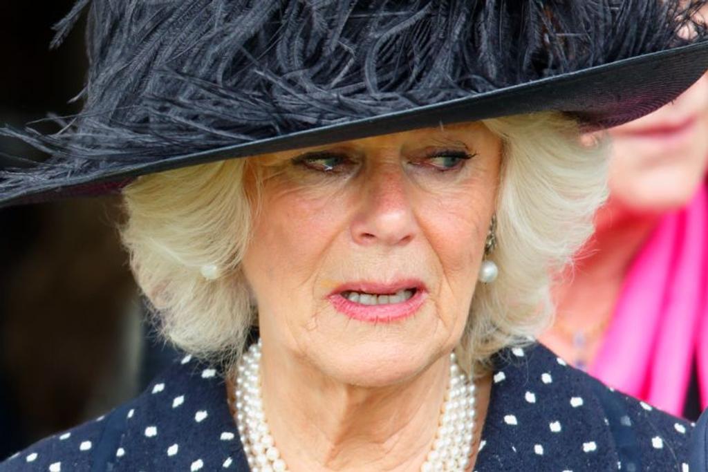 Camilla Duchess of Cornwall crying