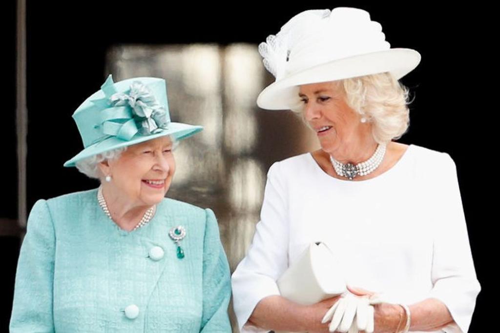 Queen Elizabeth II and Camilla Queen Consort