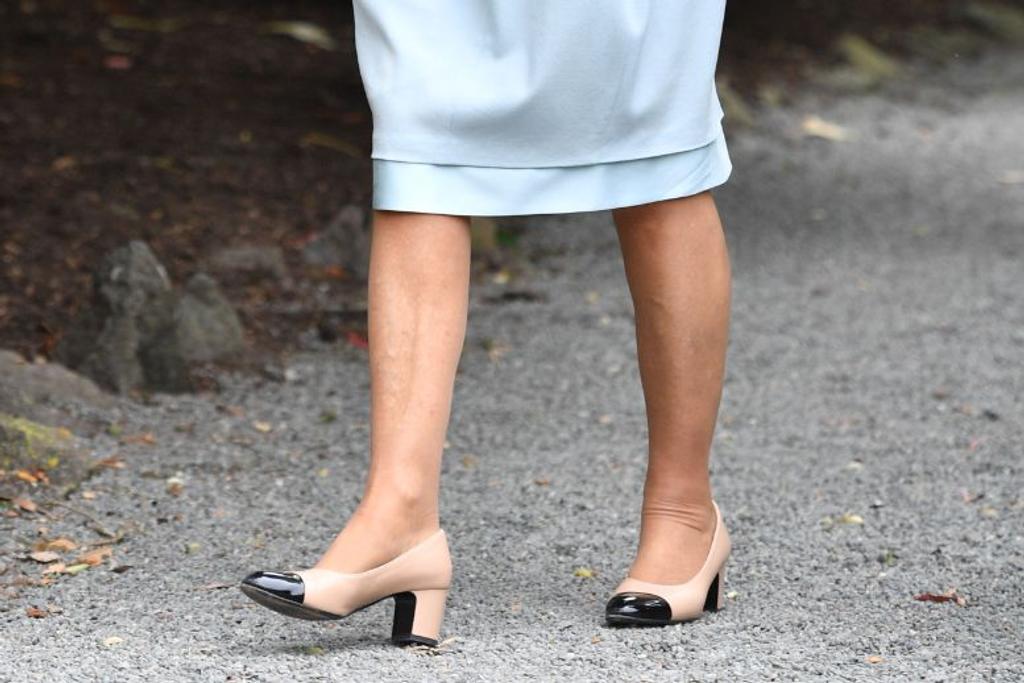 Camilla Queen Consort wearing Chanel classic pumps